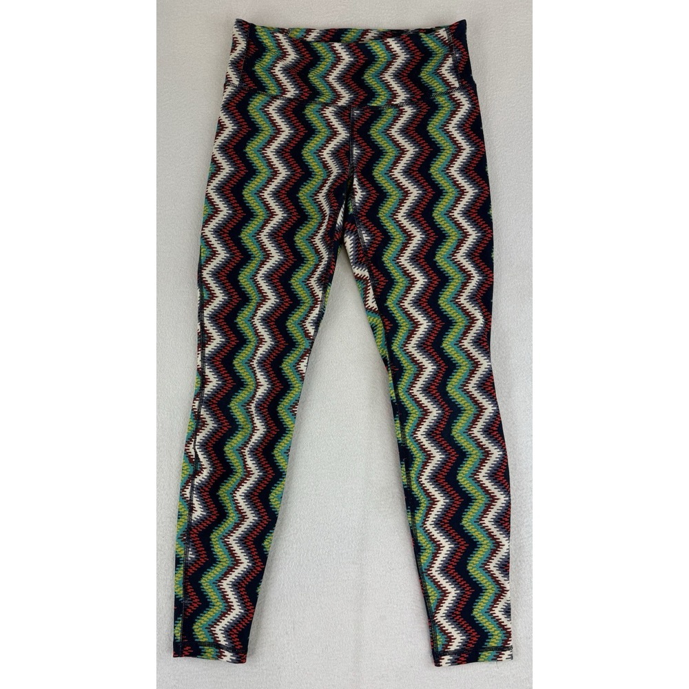 Patagonia Womens Small Aztec Timber Striped Centered Tight Full Length Leggings‎